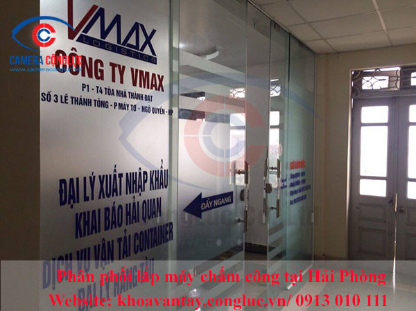 Lắp máy chấm công tại tòa nhà Thành Đạt – Công ty VMAX