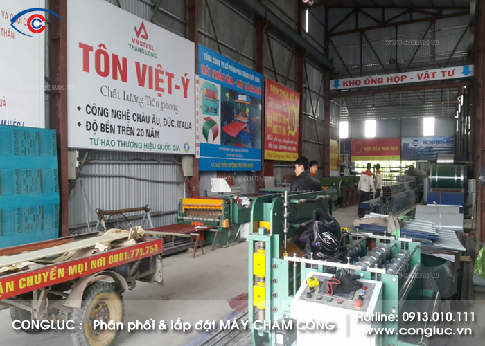 Lắp máy chấm công vân tay xưởng tôn Vina Vĩnh Bảo Hải Phòng