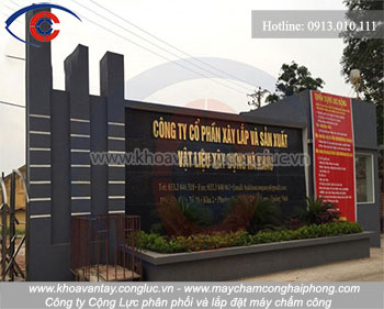 Lắp đặt máy chấm công tại công ty xây dựng Hà Khẩu – Quảng Ninh