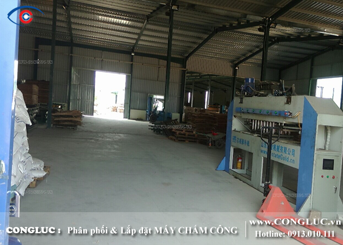 lắp máy chấm công tại xưởng gỗ Hoàng Huy Hải Phòng