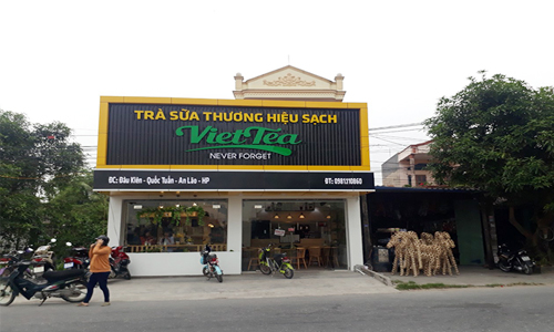 Bán Máy Chấm Công Ronald Jack RJ500id cho cửa hàng trà sữa Viet Tea tại An Lão Hải Phòng