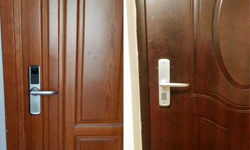 Lắp khóa cửa vân tay Adel 5500 tại căn hộ số 21 tầng 11 Tòa nhà SHP Hải Phòng