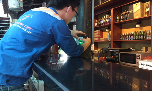 Lắp máy chấm công vân tay Quán Karaoke đường Hoàng Văn Thụ Hải Phòng