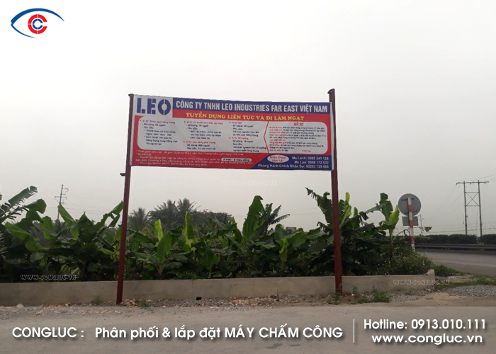 Lắp máy chấm công tại huyện Kim Thành Hải Dương cho công ty LEO Việt Nam