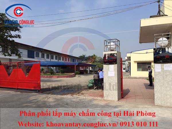Lắp máy chấm công tại đường Phạm Văn Đồng, Hải Phòng – Công ty Hồng Tài