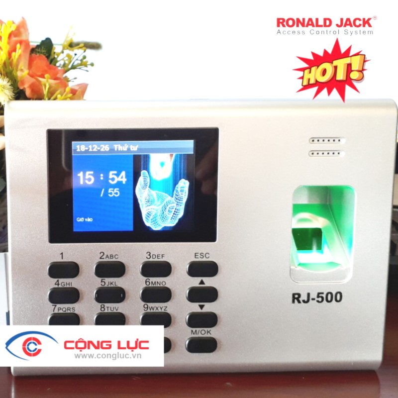 Máy Chấm Công Vân tay Ronald Jack  Rj500 | Máy Chấm Công Hải Phòng