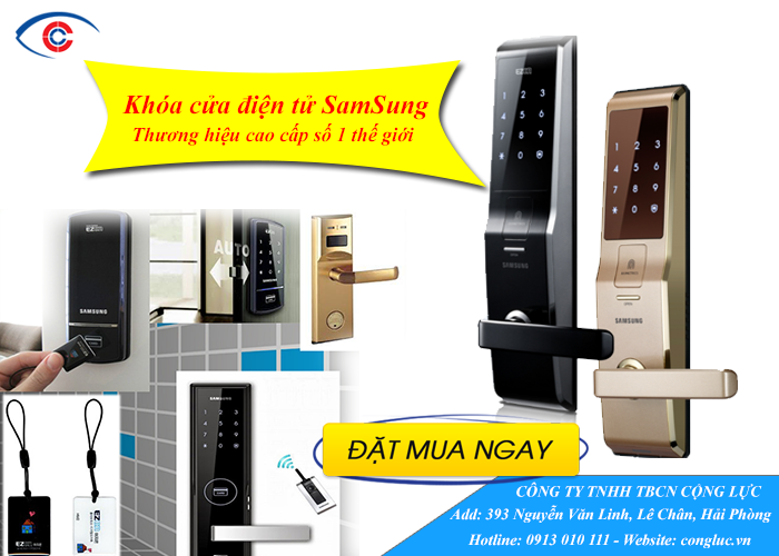 Kh&oacute;a cửa điện tử Samsung thương hiệu số 1 thế giới