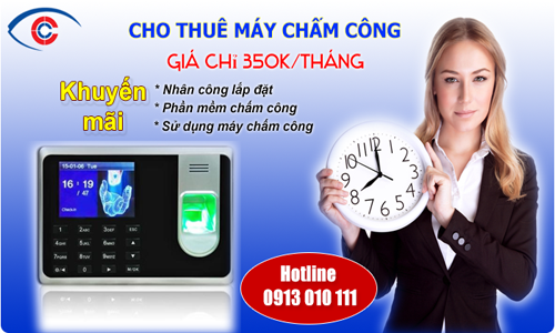 Cung cấp và cho thuê máy chấm công chính hãng tại Hải Phòng